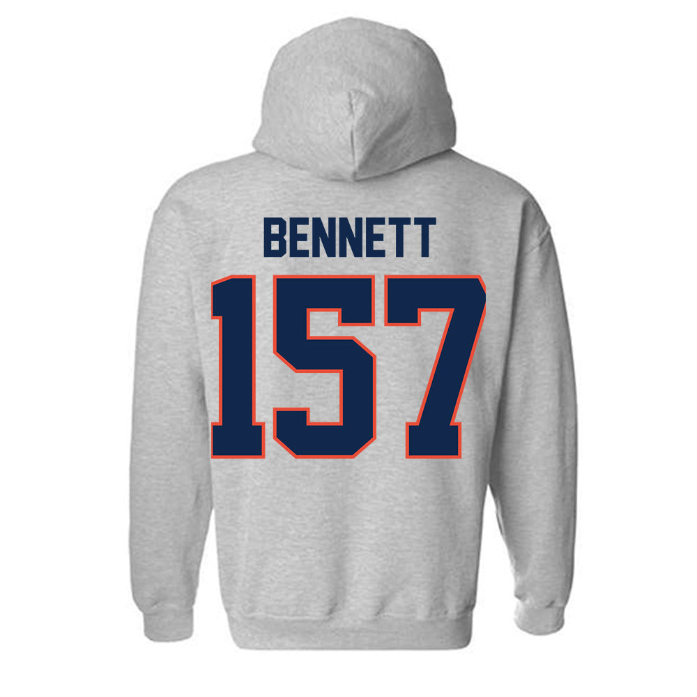 Illinois - NCAA Wrestling : Ryan Bennett - Classic Shersey Hooded Sweatshirt-1