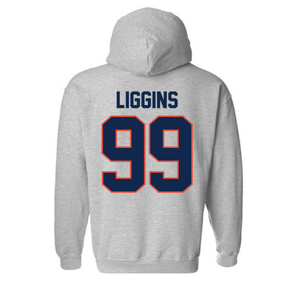 Illinois - NCAA Football : King Liggins - Classic Shersey Hooded Sweatshirt-1