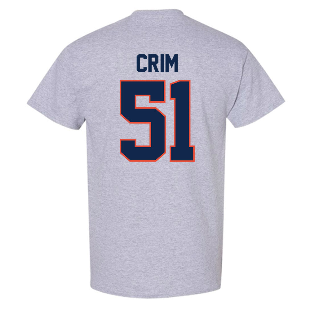 Illinois - NCAA Football : Parker Crim - Classic Shersey T-Shirt-1