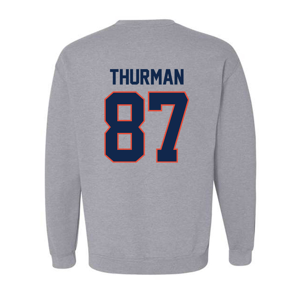 Illinois - NCAA Football : BJ Thurman - Classic Shersey Crewneck Sweatshirt-1