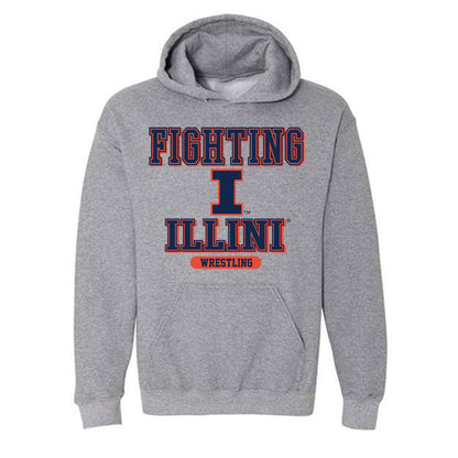 Illinois - NCAA Wrestling : Will Baysingar - Classic Shersey Hooded Sweatshirt