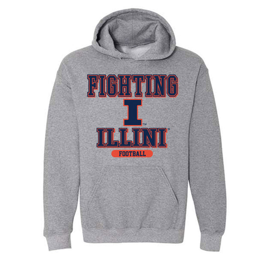 Illinois - NCAA Football : Tanner Heckel - Classic Shersey Hooded Sweatshirt