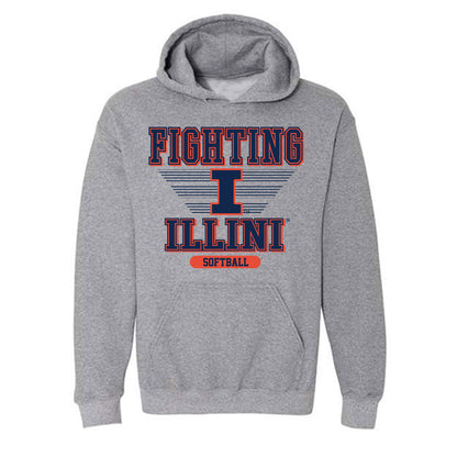Illinois - NCAA Softball : Reese Hunkins - Hooded Sweatshirt Classic Shersey