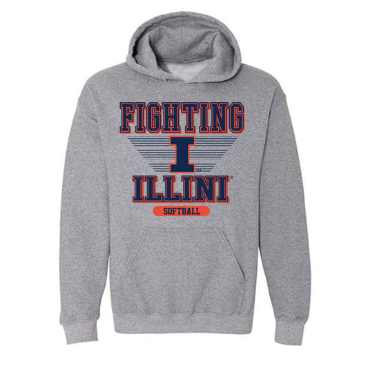 Illinois - NCAA Softball : Reese Hunkins - Hooded Sweatshirt Classic Shersey