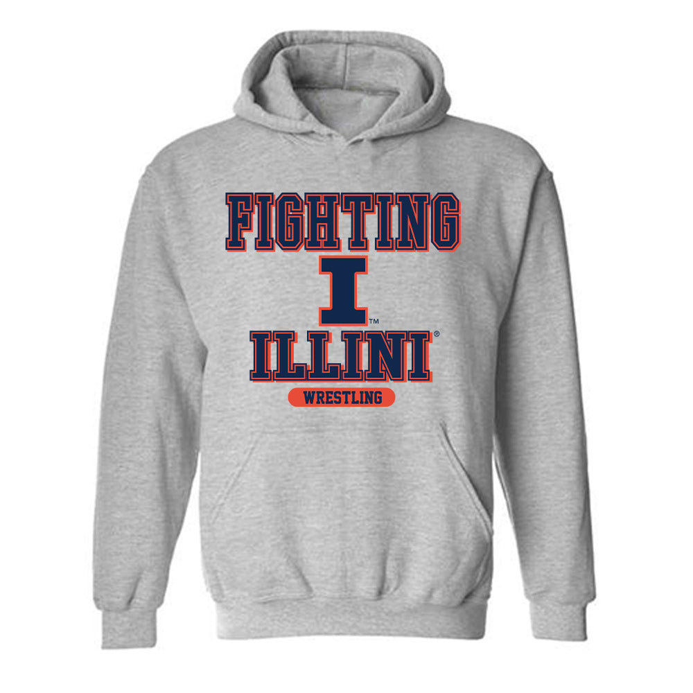 Illinois - NCAA Wrestling : Ryan Bennett - Classic Shersey Hooded Sweatshirt-0