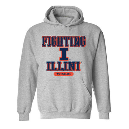 Illinois - NCAA Wrestling : Ryan Bennett - Classic Shersey Hooded Sweatshirt-0