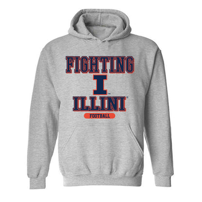 Illinois - NCAA Football : Jack Gray - Classic Shersey Hooded Sweatshirt-0