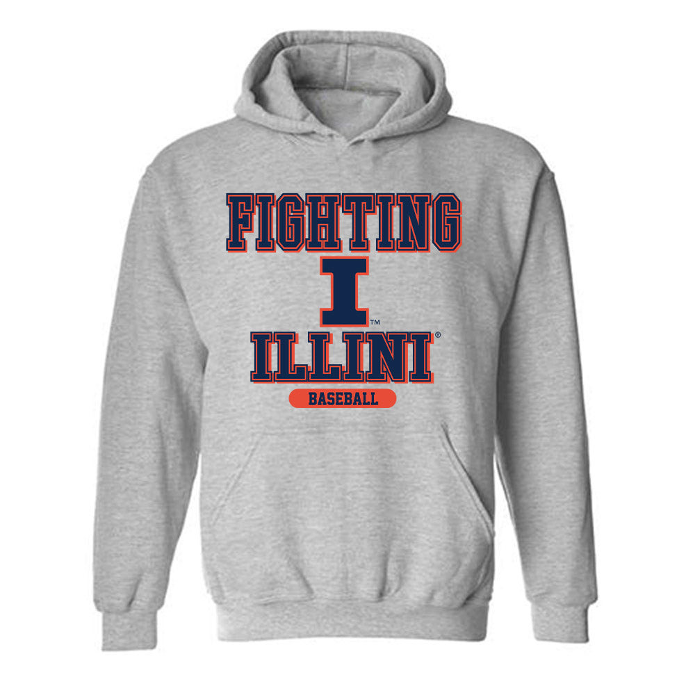 Illinois - NCAA Baseball : Michael Farina - Classic Shersey Hooded Sweatshirt-0