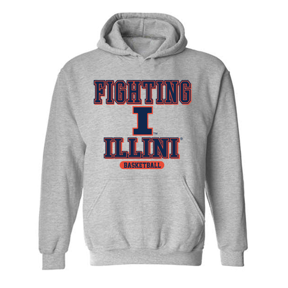 Illinois - NCAA Women's Basketball : Divine Bourrage - Classic Shersey Hooded Sweatshirt-0