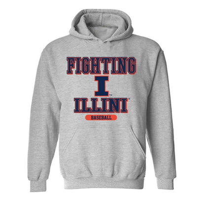 Illinois - NCAA Baseball : Mitch Dye - Classic Shersey Hooded Sweatshirt-0