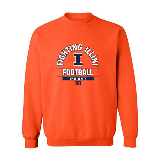 Illinois - NCAA Football : Hank Beatty - Crewneck Sweatshirt Classic Fashion Shersey
