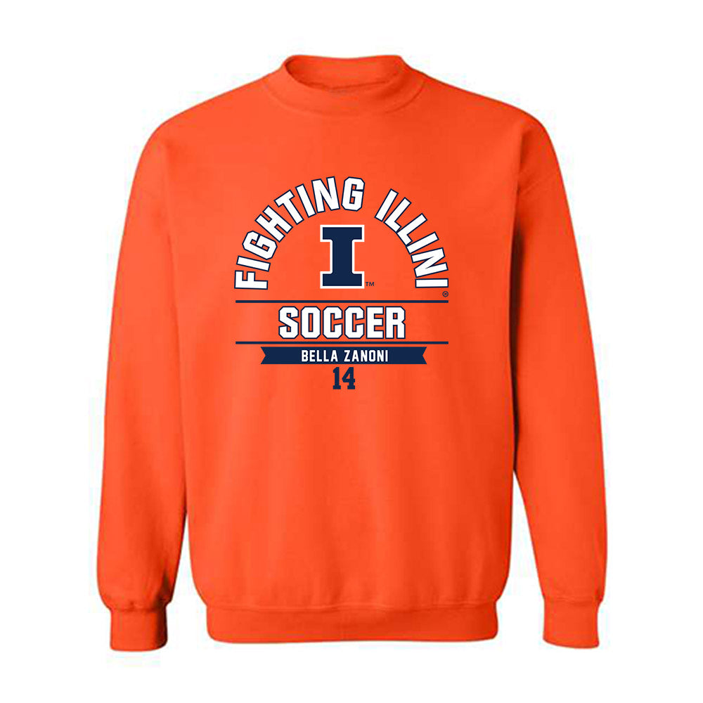 Illinois - NCAA Women's Soccer : Bella Zanoni - Classic Fashion Shersey Crewneck Sweatshirt-0