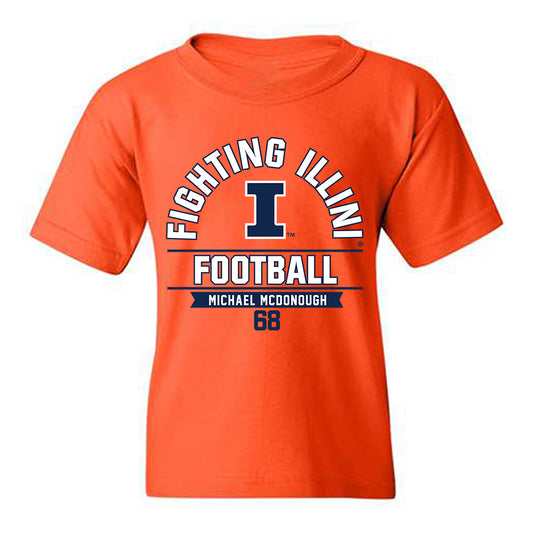 Illinois - NCAA Football : Michael McDonough - Classic Fashion Shersey Youth T-Shirt-0