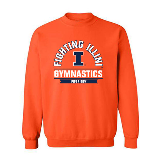 Illinois - NCAA Women's Gymnastics : Piper Gow - Classic Fashion Shersey Crewneck Sweatshirt-0