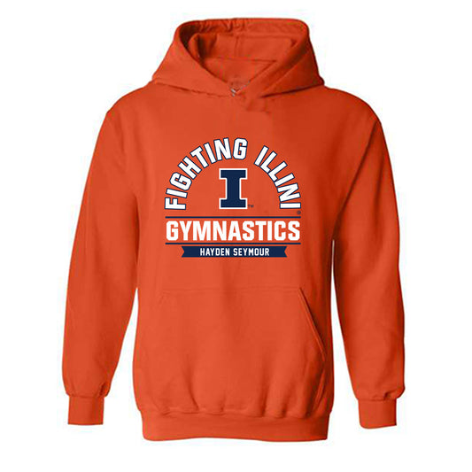 Illinois - NCAA Women's Gymnastics : Hayden Seymour - Classic Fashion Shersey Hooded Sweatshirt-0