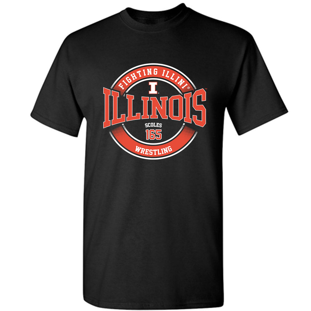 Illinois - NCAA Wrestling : Braeden Scoles - Classic Fashion Shersey T-Shirt-0