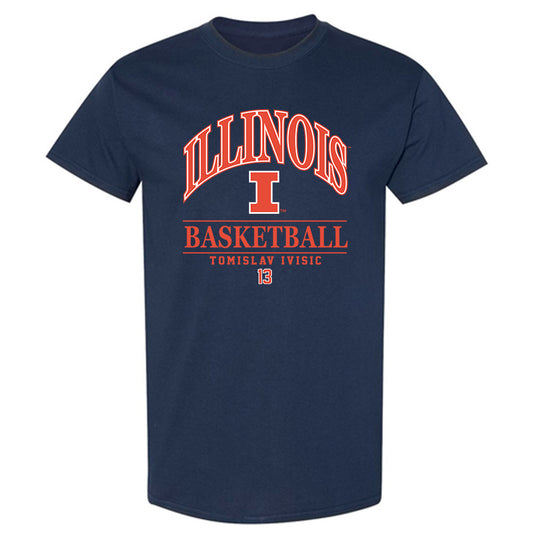 Illinois - NCAA Men's Basketball : Tomislav Ivisic - Classic Fashion Shersey T-Shirt-0