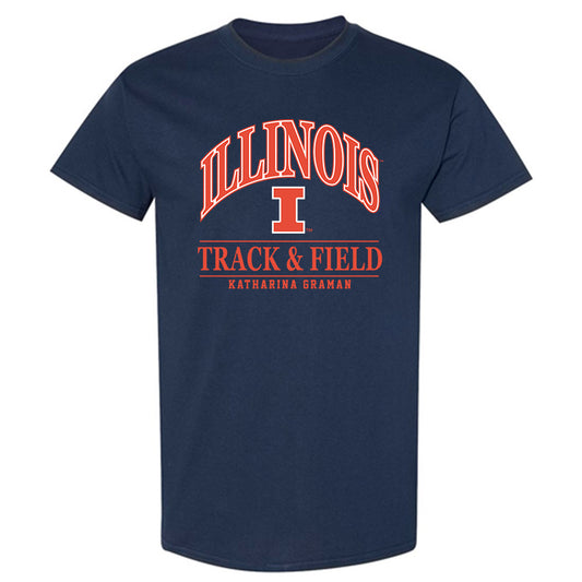 Illinois - NCAA Women's Track & Field : Katharina Graman - Classic Fashion Shersey T-Shirt-0