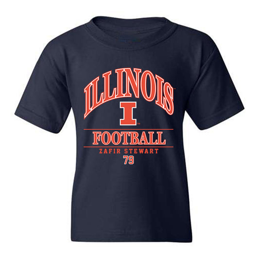 Illinois - NCAA Football : Zafir Stewart - Classic Fashion Shersey Youth T-Shirt