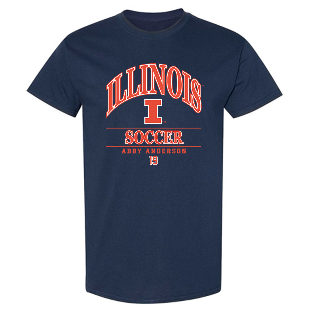 Illinois - NCAA Women's Soccer : Abby Anderson - Classic Fashion Shersey T-Shirt-0