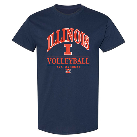 Illinois - NCAA Women's Volleyball : Ava Wysocki - Classic Fashion Shersey T-Shirt-0