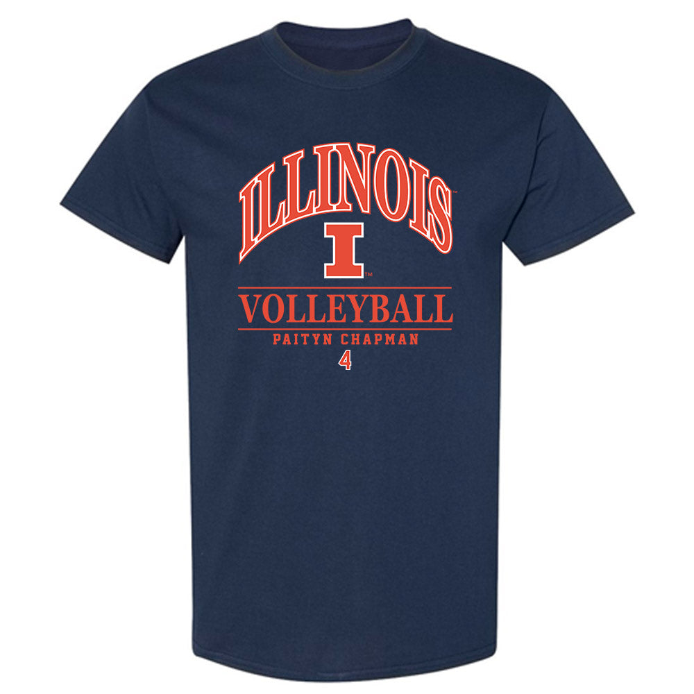 Illinois - NCAA Women's Volleyball : Paityn Chapman - Classic Fashion Shersey T-Shirt-0