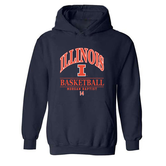 Illinois - NCAA Women's Basketball : Morgan Baptist - Classic Fashion Shersey Hooded Sweatshirt-0