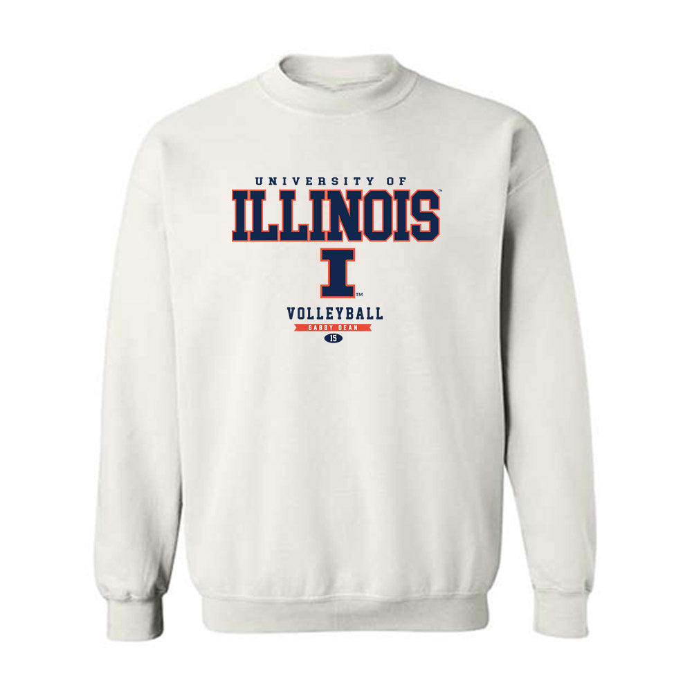 Illinois - NCAA Women's Volleyball : Gabby Dean - Classic Fashion Shersey Crewneck Sweatshirt-0