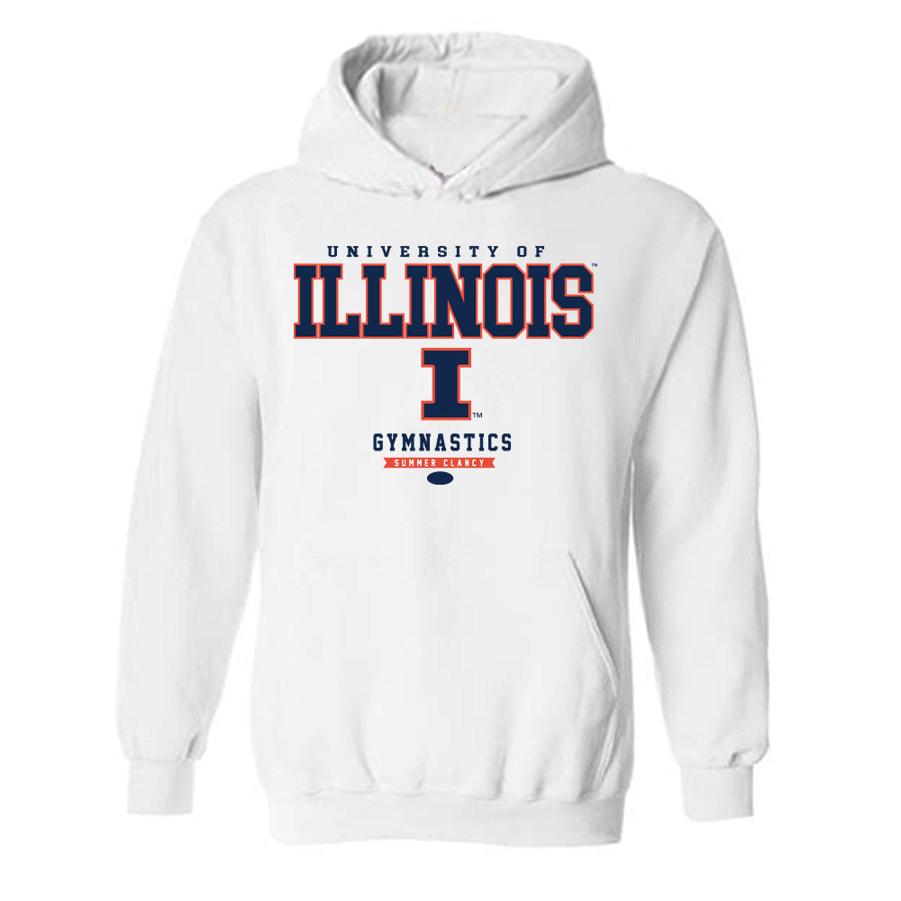 Illinois - NCAA Women's Gymnastics : Summer Clancy - Classic Fashion Shersey Hooded Sweatshirt-0
