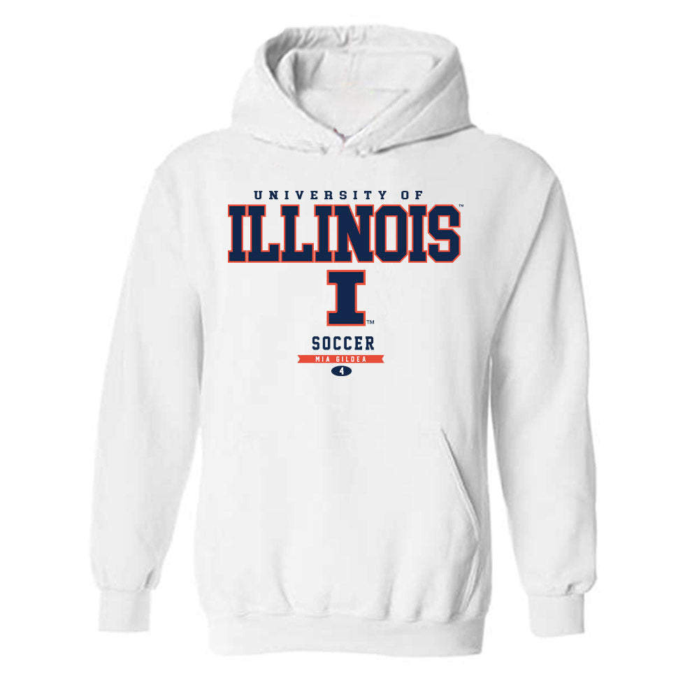 Illinois - NCAA Women's Soccer : Mia Gildea - Classic Fashion Shersey Hooded Sweatshirt-0