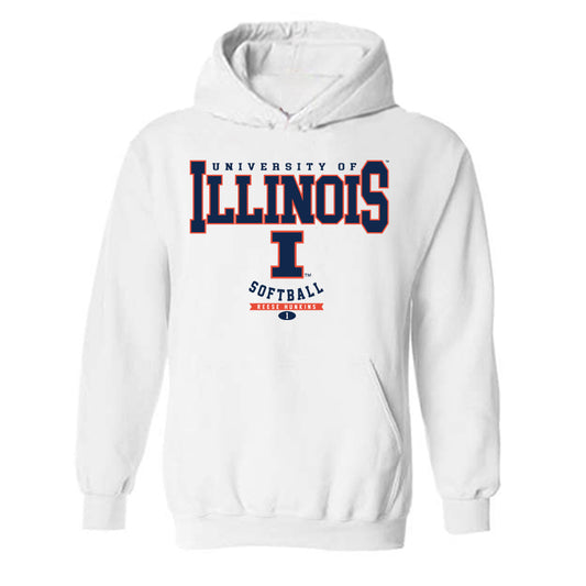 Illinois - NCAA Softball : Reese Hunkins - Hooded Sweatshirt Classic Fashion Shersey