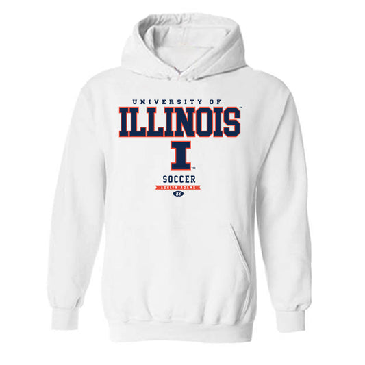 Illinois - NCAA Women's Soccer : Ashlyn Adams - Classic Fashion Shersey Hooded Sweatshirt-0
