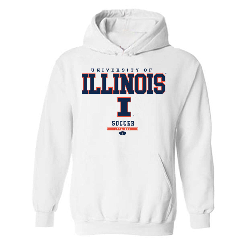Illinois - NCAA Women's Soccer : Emma Yee - Classic Fashion Shersey Hooded Sweatshirt-0