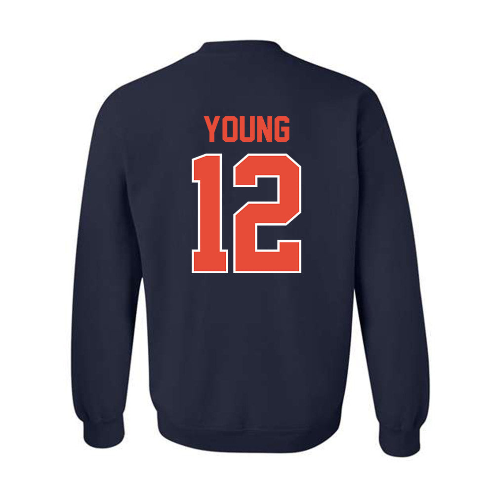 Illinois - NCAA Baseball : Ike Young - Sports Shersey Crewneck Sweatshirt-1