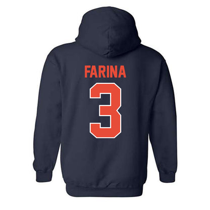 Illinois - NCAA Baseball : Michael Farina - Sports Shersey Hooded Sweatshirt-1