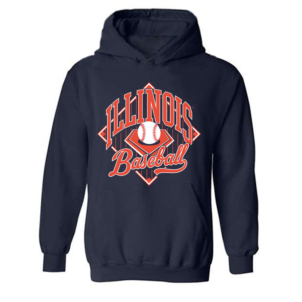 Illinois - NCAA Baseball : Aj Putty - Sports Shersey Hooded Sweatshirt-0