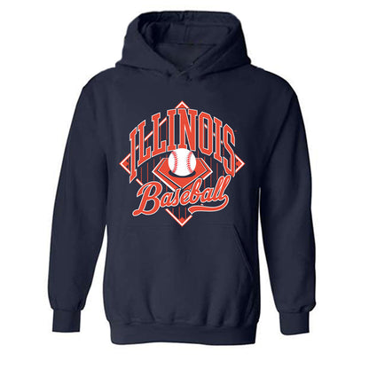 Illinois - NCAA Baseball : Aj Putty - Sports Shersey Hooded Sweatshirt-0