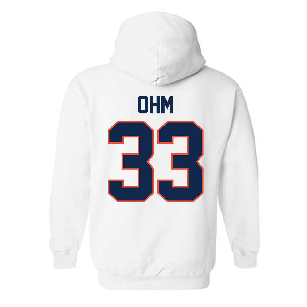 Illinois - NCAA Baseball : Ryan Ohm - Sports Shersey Hooded Sweatshirt-1