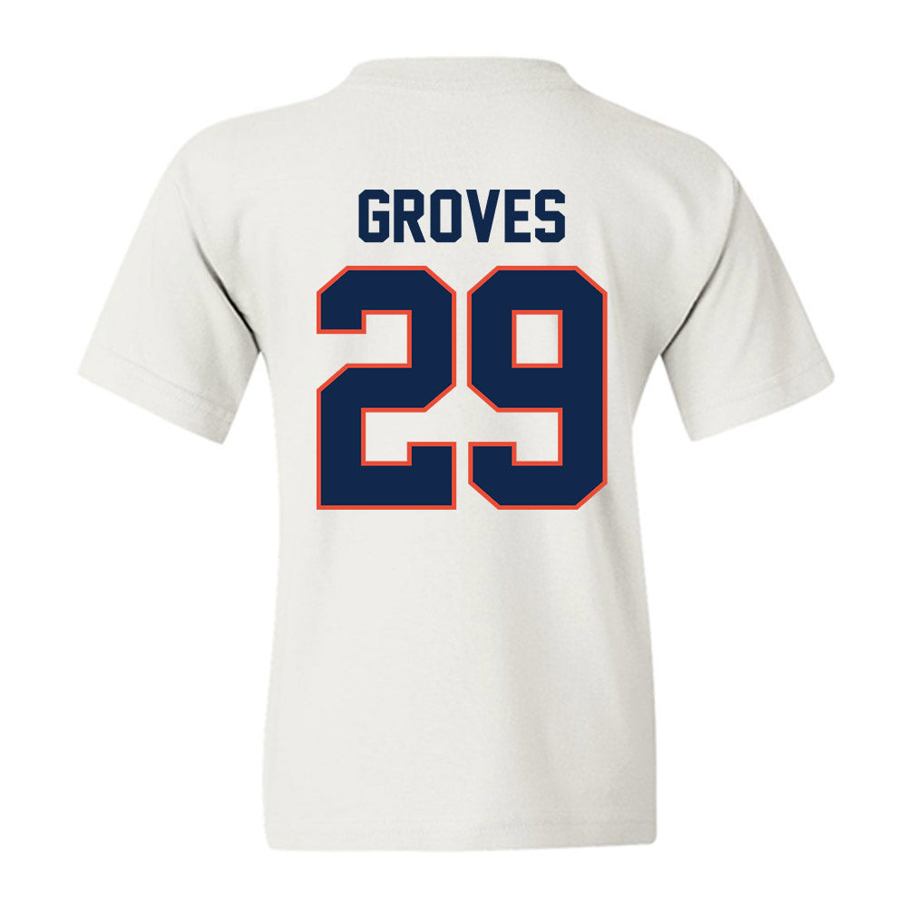 Illinois - NCAA Baseball : Nick Groves - Sports Shersey Youth T-Shirt-1
