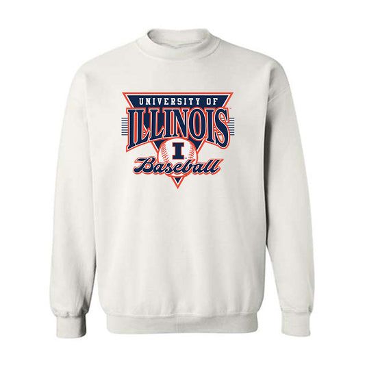 Illinois - NCAA Baseball : Zach Bates - Sports Shersey Crewneck Sweatshirt-0