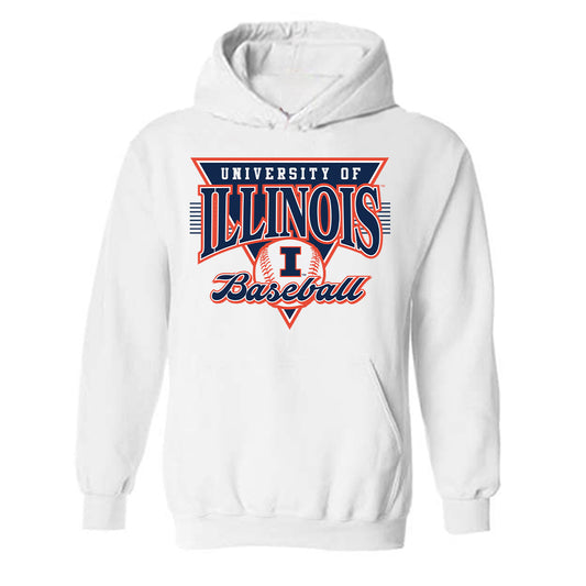 Illinois - NCAA Baseball : Aidan Flinn - Sports Shersey Hooded Sweatshirt-0