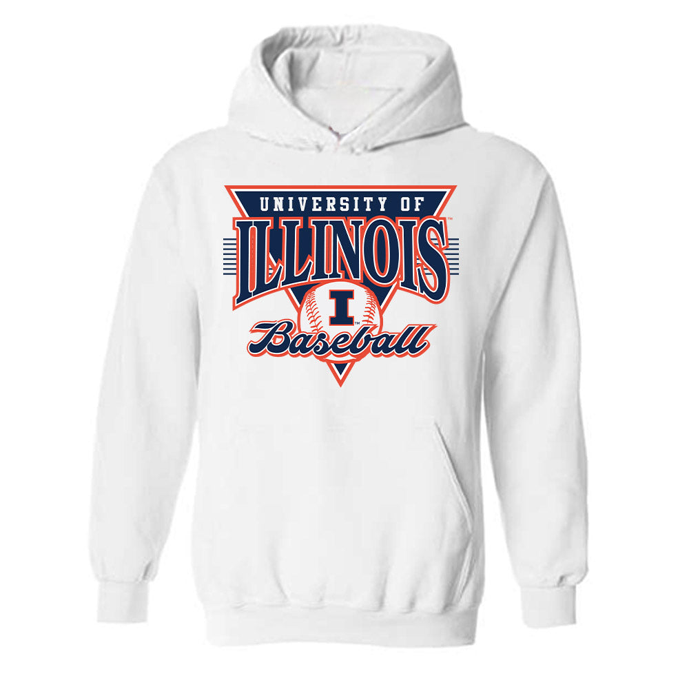Illinois - NCAA Baseball : Foti Rigopoulos - Sports Shersey Hooded Sweatshirt-0