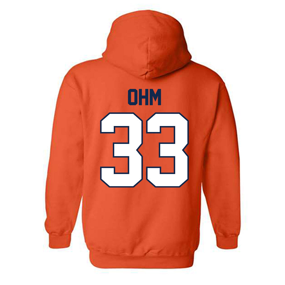 Illinois - NCAA Baseball : Ryan Ohm - Sports Shersey Hooded Sweatshirt-1