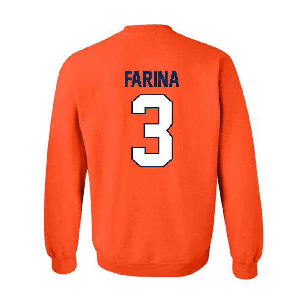 Illinois - NCAA Baseball : Michael Farina - Sports Shersey Crewneck Sweatshirt-1