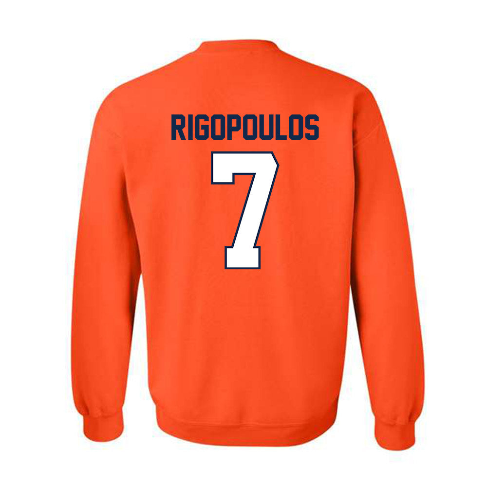 Illinois - NCAA Baseball : Foti Rigopoulos - Sports Shersey Crewneck Sweatshirt-1