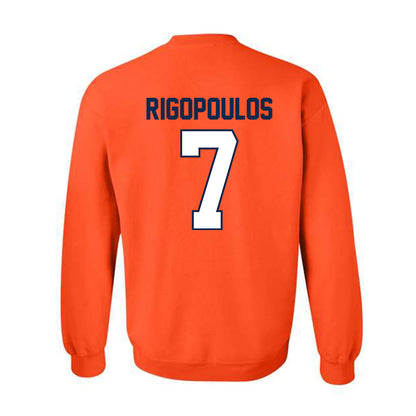 Illinois - NCAA Baseball : Foti Rigopoulos - Sports Shersey Crewneck Sweatshirt-1