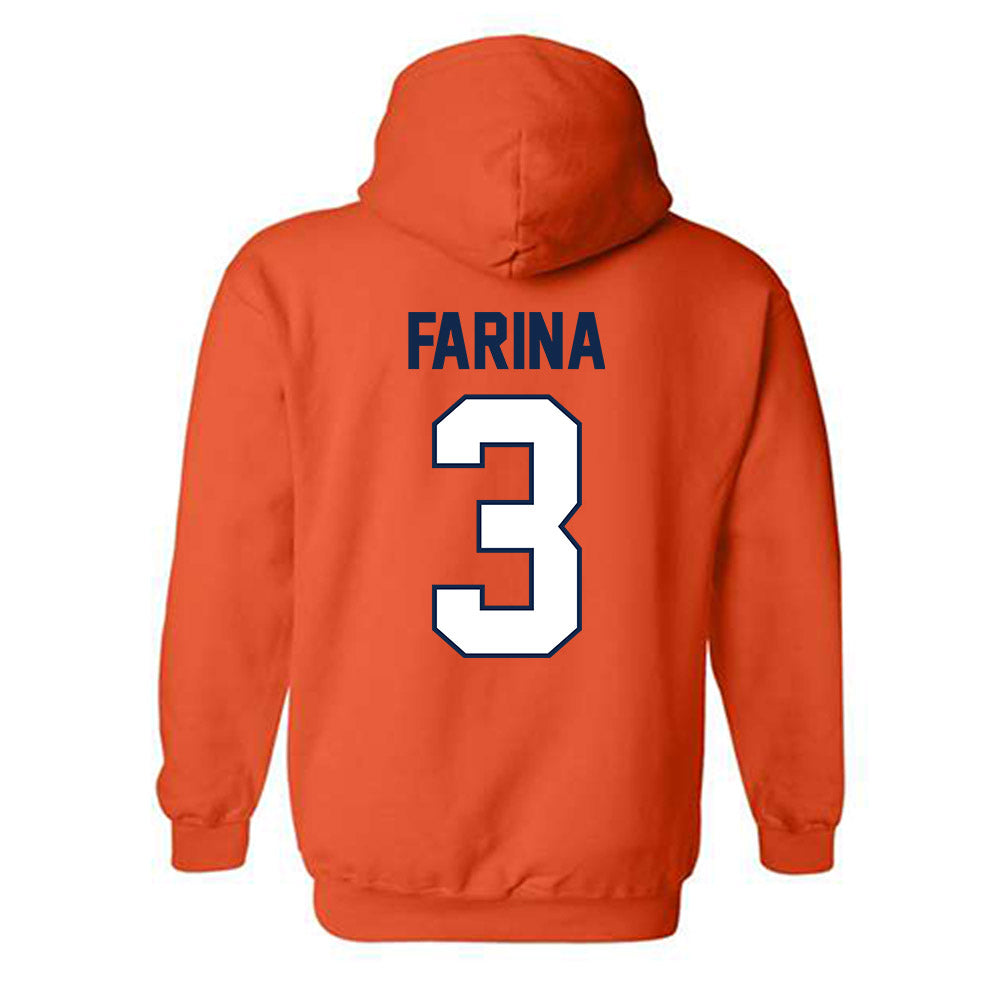 Illinois - NCAA Baseball : Michael Farina - Sports Shersey Hooded Sweatshirt-1