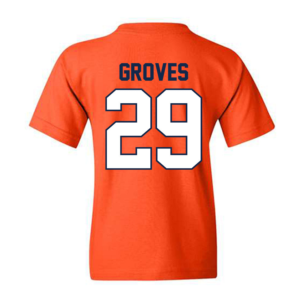Illinois - NCAA Baseball : Nick Groves - Sports Shersey Youth T-Shirt-1