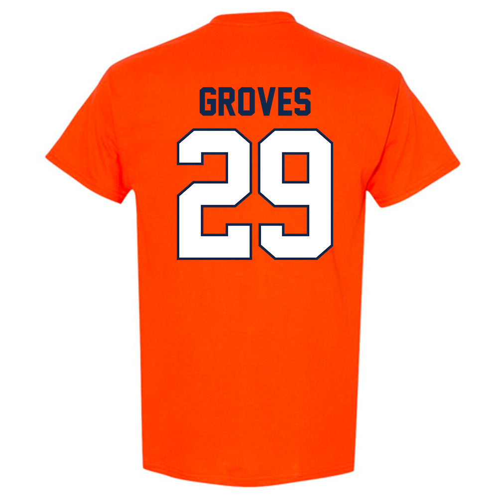 Illinois - NCAA Baseball : Nick Groves - Sports Shersey T-Shirt-1