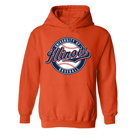Illinois - NCAA Baseball : Michael Farina - Sports Shersey Hooded Sweatshirt-0